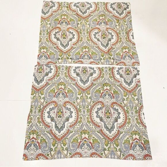VTG Ralph Lauren Pillowcase Sham SET OF 2 TWO standard size Florentine Paisley - Picture 1 of 4
